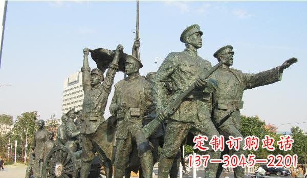 内江纪念革命先烈的战士雕塑