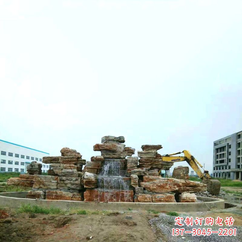 内江高雅精致的千层石假山雕塑