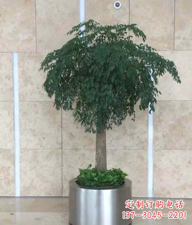 内江公司不锈钢花盆景观雕塑