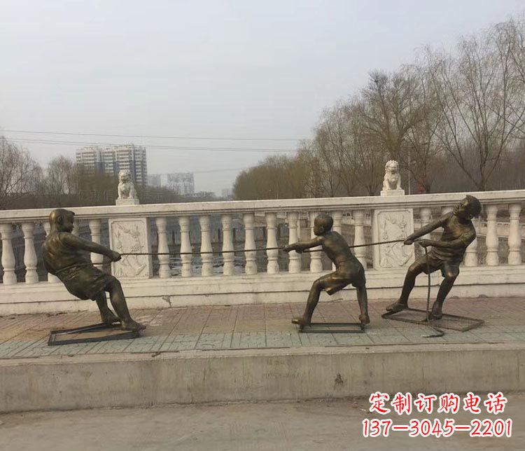 内江中领雕塑 | 铜雕像,营造欢乐的童年回忆