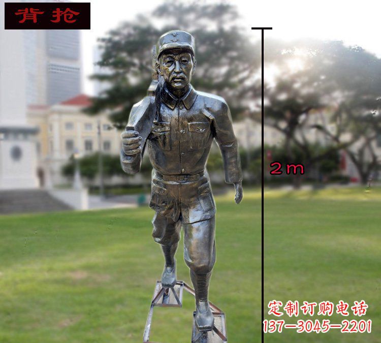 内江中领雕塑英勇勇士铜雕