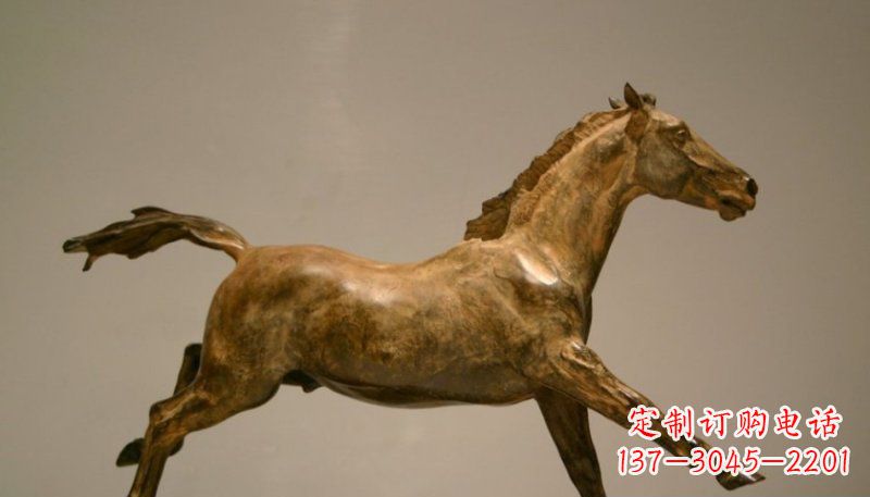 内江铜雕动物奔跑马