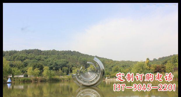 内江不锈钢圆环景观雕塑