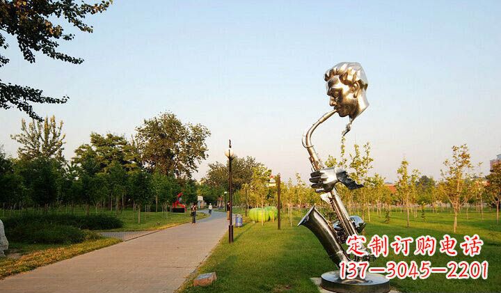 内江不锈钢萨克斯抽象雕塑