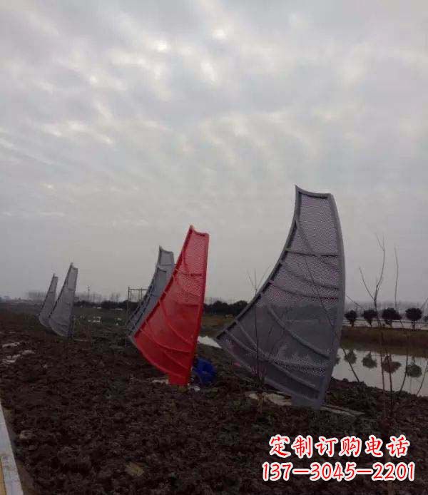 内江不锈钢抽象帆船雕塑