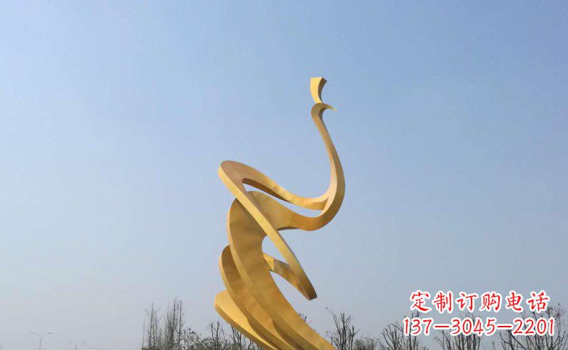 内江抽象凤凰不锈钢雕塑