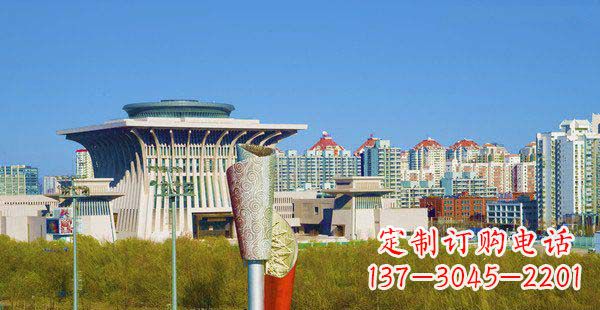 内江高端特色不锈钢抽象火炬雕塑