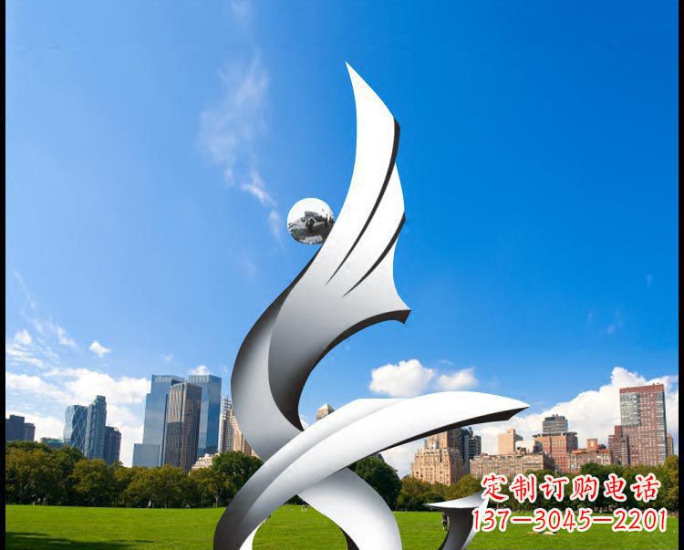 内江优雅贵族不锈钢凤凰雕塑