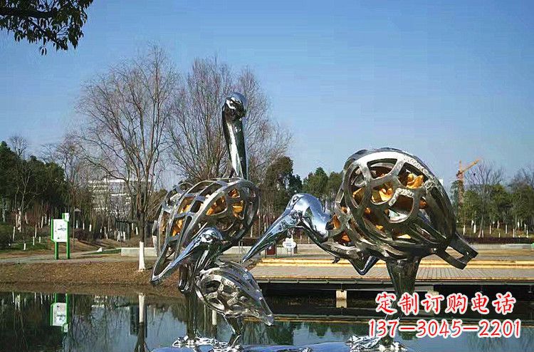 内江手工制作的可爱丹顶鹤雕塑
