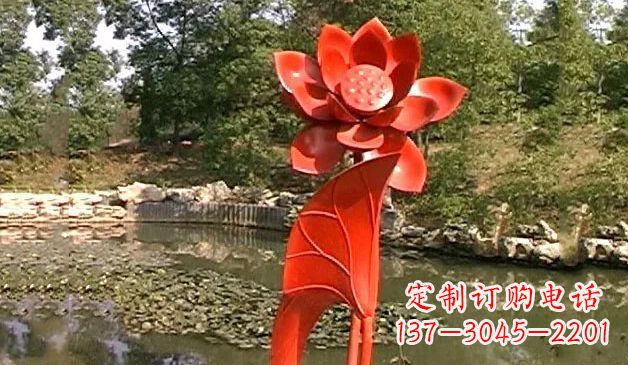 内江精美不锈钢荷花雕塑