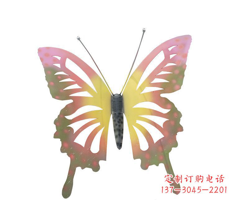 内江梦幻缤纷不锈钢蝴蝶摆件雕塑