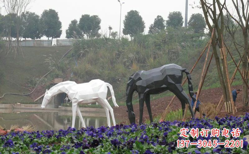 内江盛世之美,精美不锈钢动物雕塑