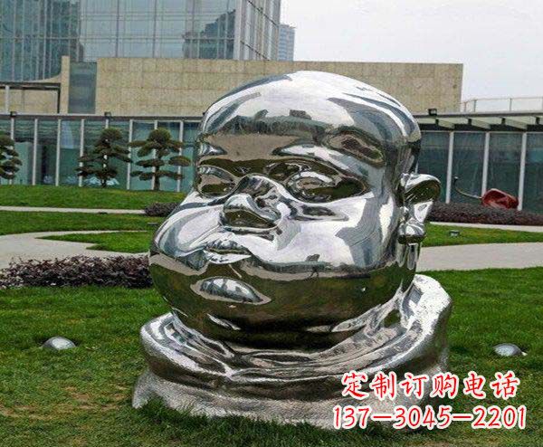 内江儿童不锈钢头像雕塑