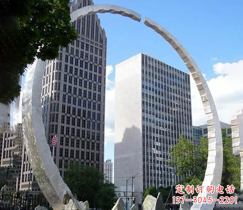 内江金属圆环景观雕塑