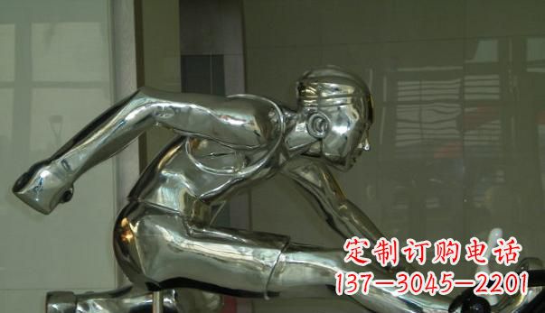 内江不锈钢运动员雕塑