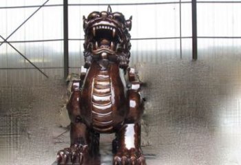 内江来自古老文化的獬豸铜雕