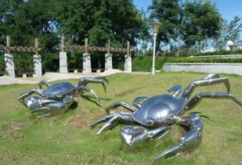 内江产品名称精美铸造不锈钢螃蟹雕塑