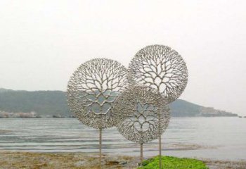 内江 迷人的不锈钢蒲公英雕塑