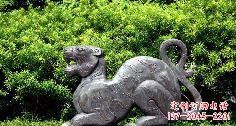 内江华丽雕塑,大型老虎铜雕