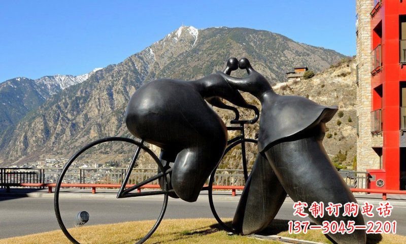内江铸铁自行车雕塑
