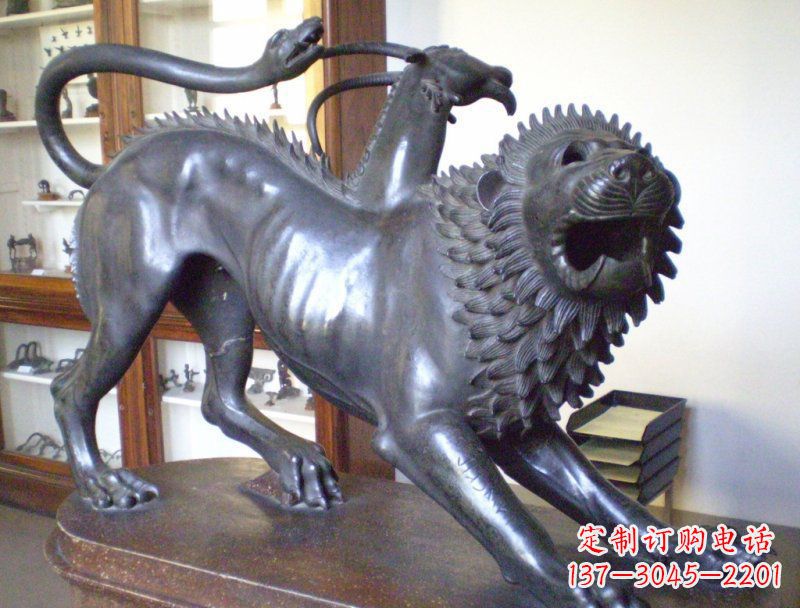 内江精美羚羊铜雕塑