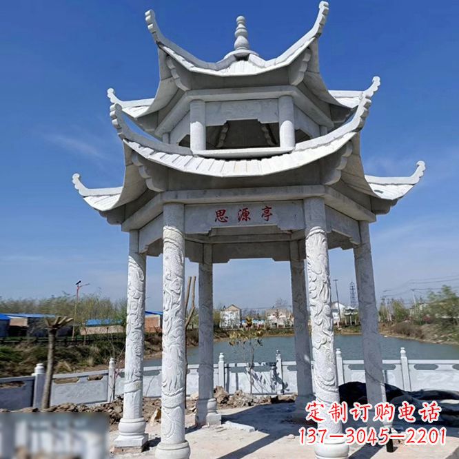 内江公园大理石凉亭