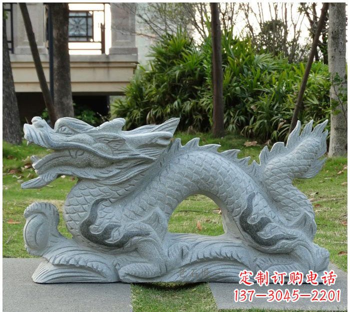 内江精美雕刻的大理石龙雕塑
