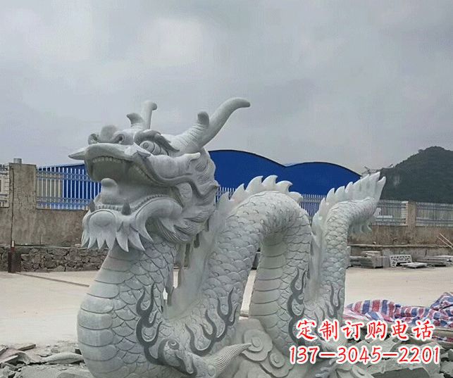 内江大理石生肖龙景观石雕