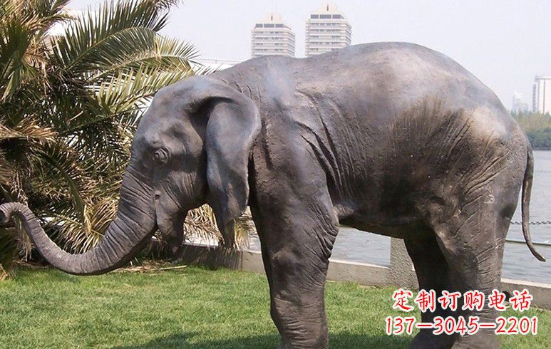 内江公园大象铜雕塑