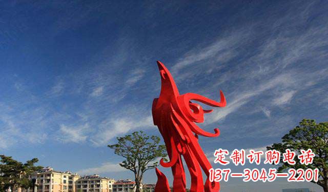内江精美不锈钢凤凰雕塑