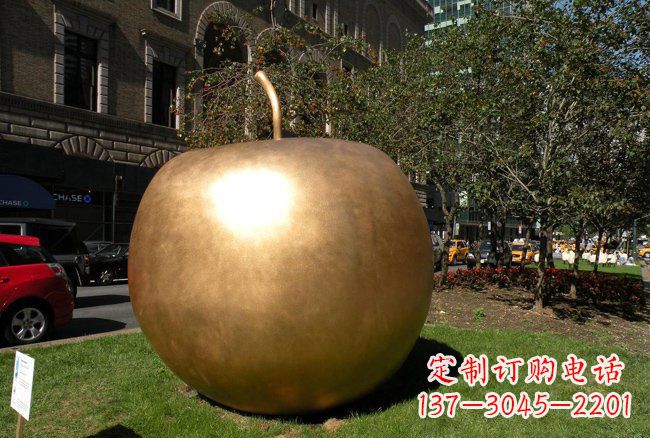 内江大型铜雕苹果雕塑