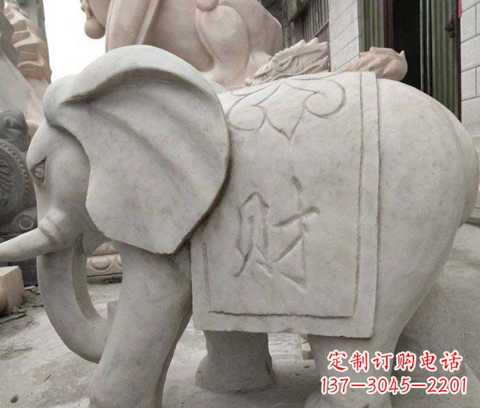 内江大理石大象雕塑