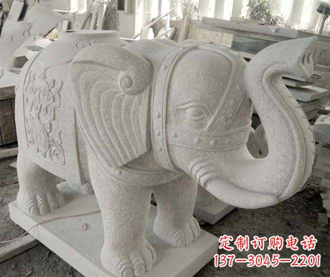 内江令人惊叹的大象石雕