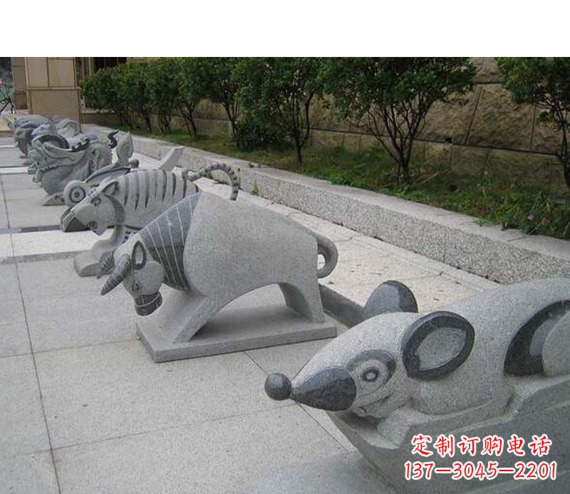 内江十二生肖动物雕塑