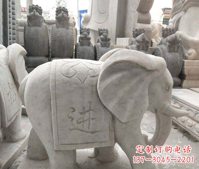 内江小象石雕塑,展现美丽的艺术风采