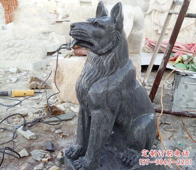 内江狗雕塑,以自然主题展现美丽艺术