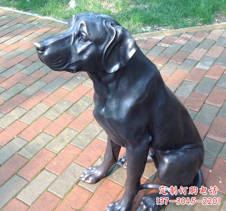 内江公园动物铜雕狗