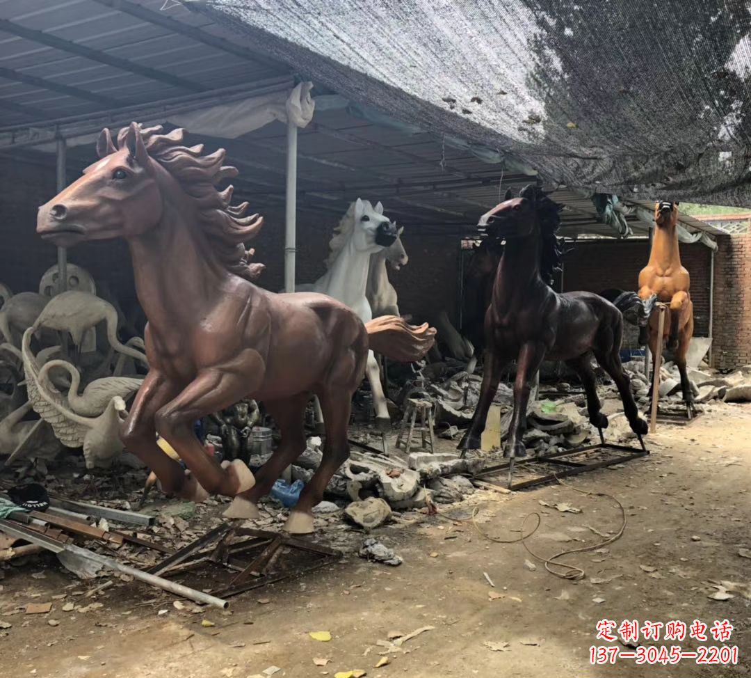 内江精美马头铜雕塑