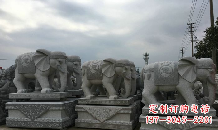 内江公园仿古大象动物石雕