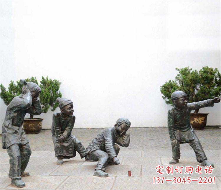 内江愉悦童年,珍藏宝贝铜雕小孩