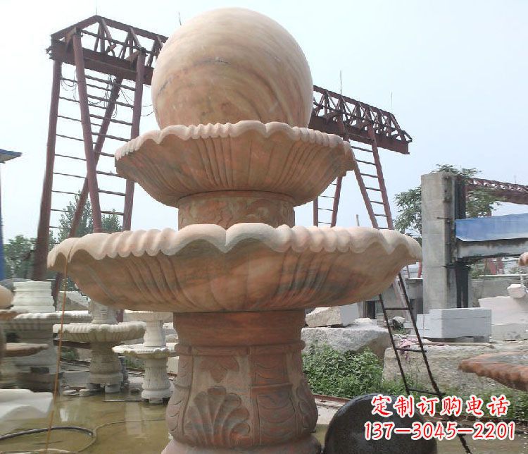 内江绚丽多彩的风水球雕塑