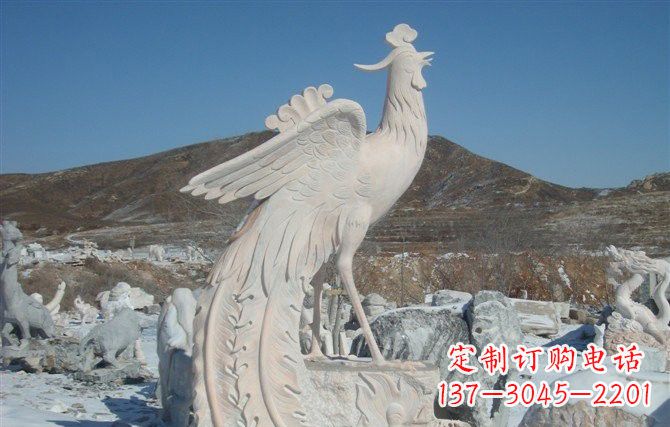 内江精美大型凤凰石雕