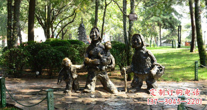 内江中领雕塑 小孩铜雕定制