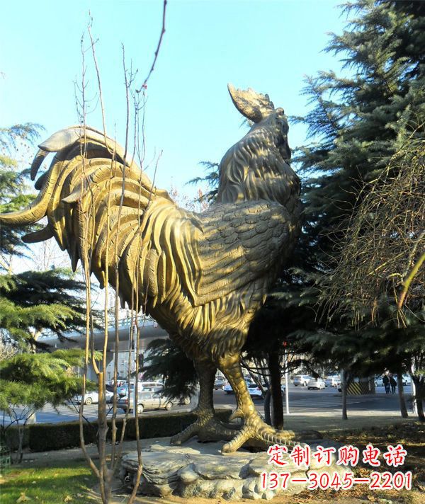 内江艺术级公鸡大型铜雕