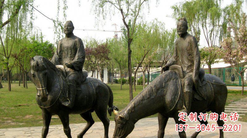 内江浪漫动人的骑马雕塑