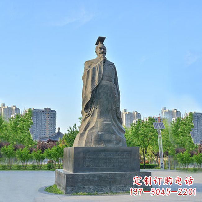 内江荣耀隋文帝 杨坚青石雕塑