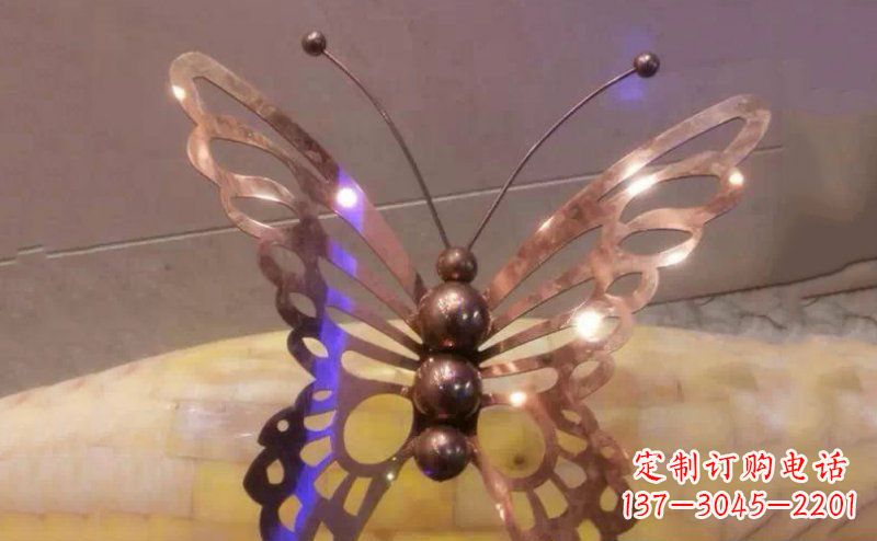 内江公园蝴蝶不锈钢雕塑