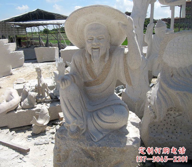 内江公园姜太公石雕