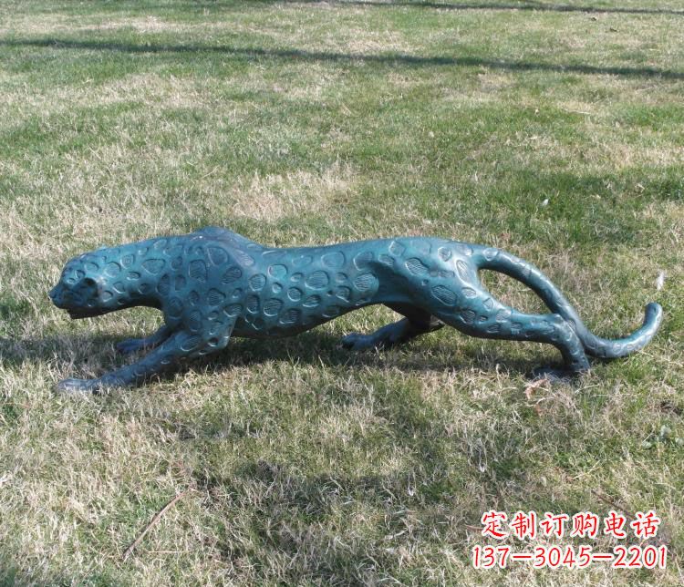 内江优质铜质金钱豹雕塑