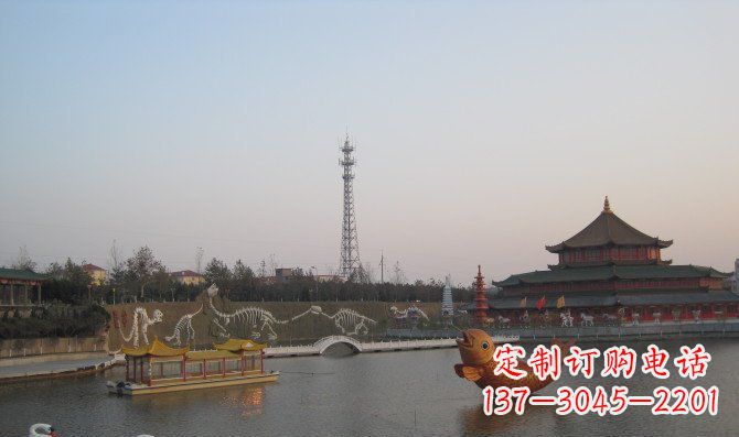 内江公园金鱼动物铜雕